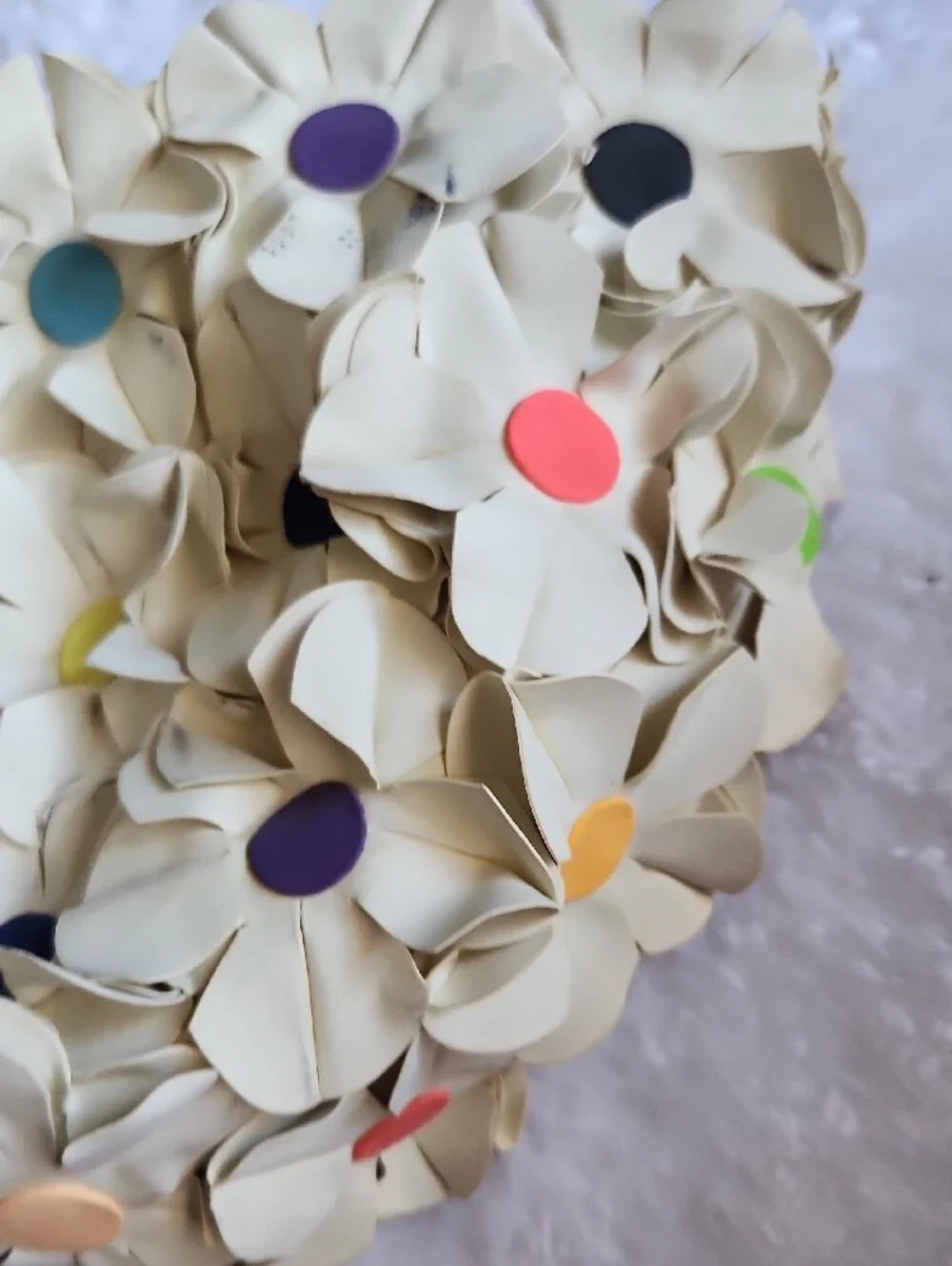 Kor3s Cream Floral Cluster Cluth